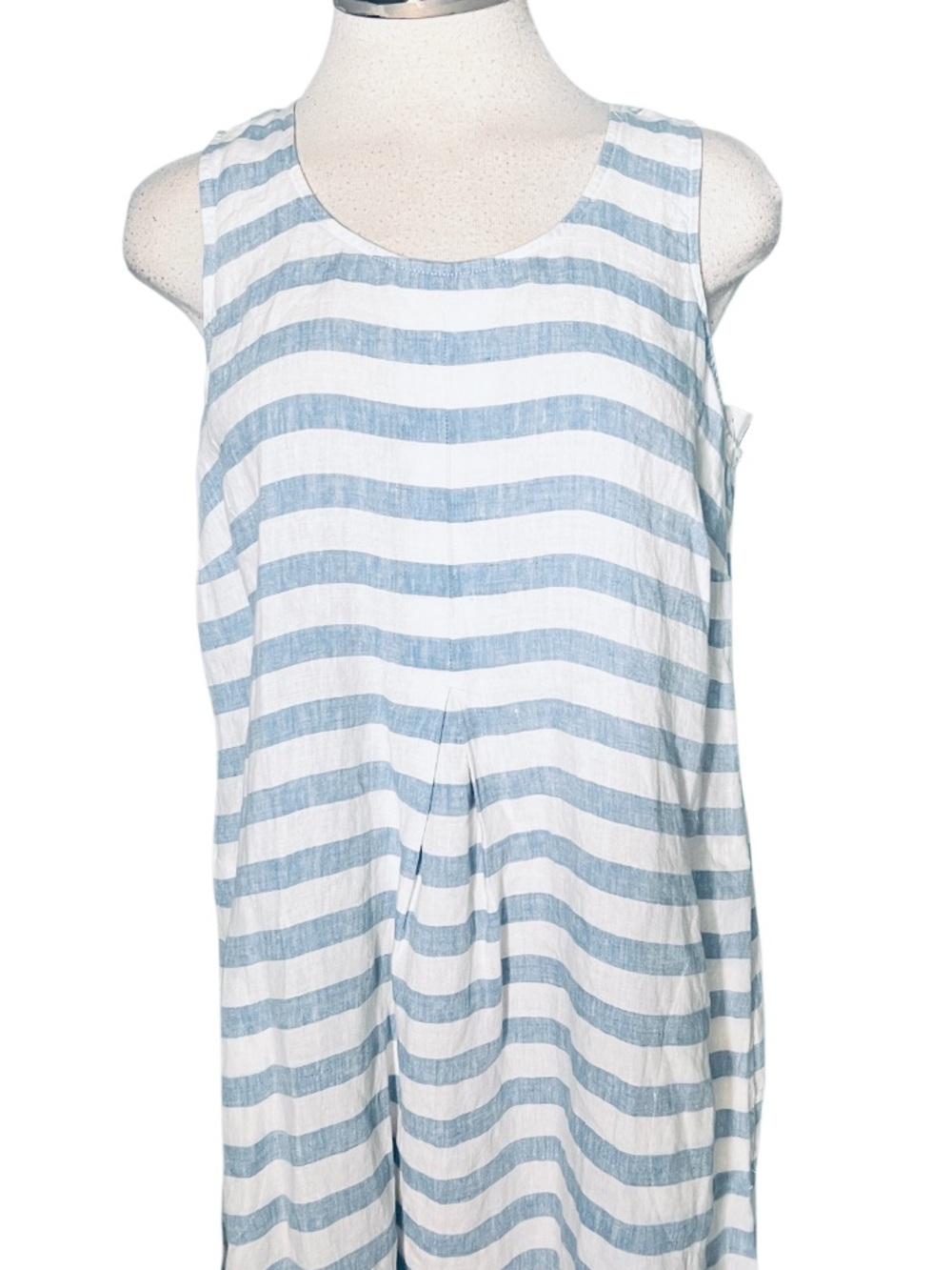J.Jill Striped Love Linen Maxi Tank Dress. Size Medium - Picture 5 of 9